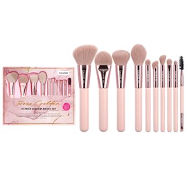 MAANGE Make Up Pinsel Set, 10-teilig, hochwertige synthetische Pinselset Makeup für Foundation Concealer Lidschatten Schminkpinsel Kit, Geburtstagsgeschenk für frauen