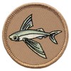Flying Fish Patrol Patch - 2" Diameter Round Embroidered Patch