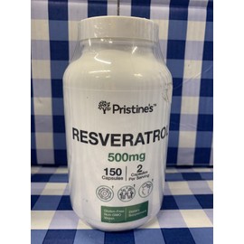 PRISTINE'S Resveratrol 500 MG Anti Aging Antioxidant & Health - 75 Day Supply!