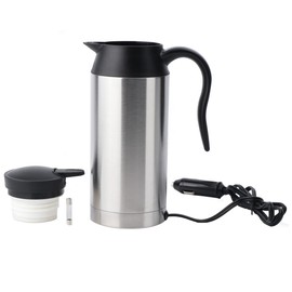 L-home Kettle 12 V, 750 ml 120 W Car Stainless Steel Kettle, for Long Distance Traffic Driving Camping Outdoors