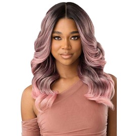 Outre Lace Front Wig - Melted Hairline - MH 104 (DR CORAL PINK MELT)