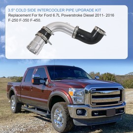 3.5" Cold Side Intercooler Pipe Upgrade Kit For 2011-2016 Ford 6.7L Powerstroke Diesel 6.7 F-250 F-350 F-450 The Diesel Performance Cold Side Intercooler Pipe & Boot Kit