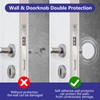 3 1/4 in Wall Protector Round, 10 Pack Doorknob Wall