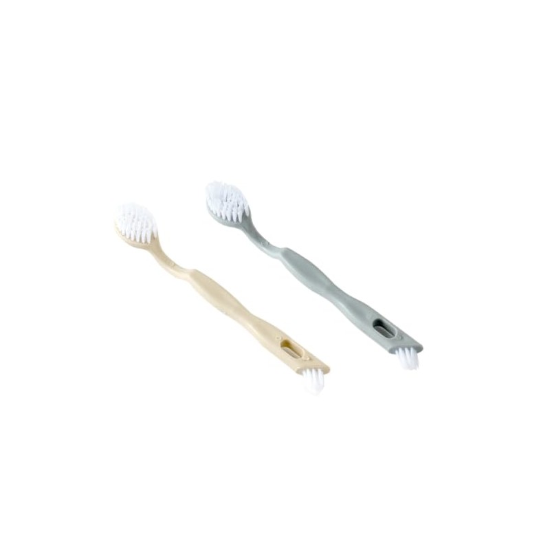 2 Piezas Cepillo para Lavar Zapatos de Doble Cara Mango
