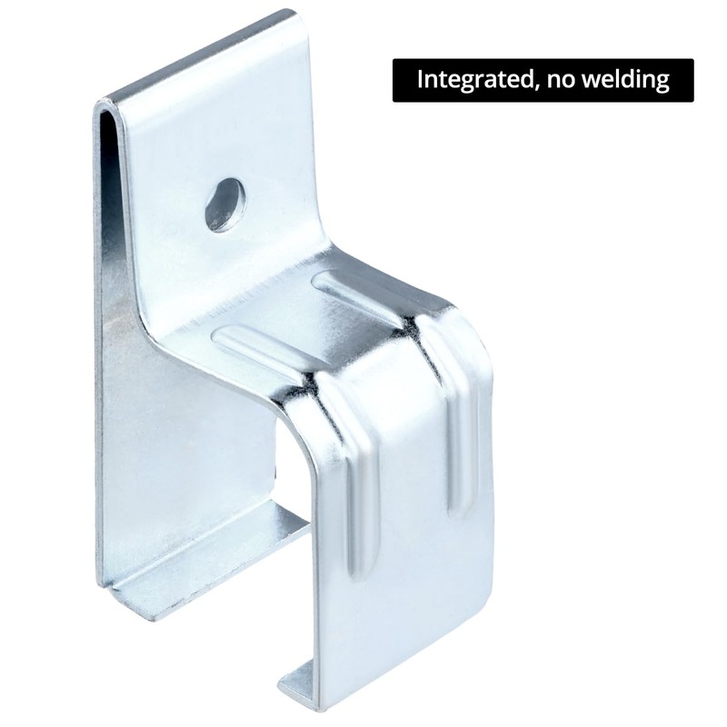 QWORK Heavy Duty Box Rail Hanger Bracket for Barn Doors