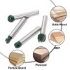 Bestgle 4pcs 1/4" Shank Professional Round Nose Core Box Router