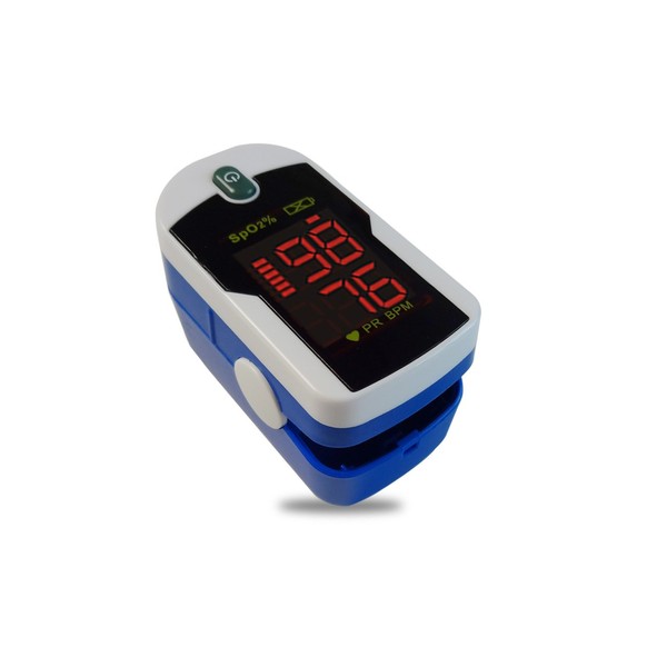 Concord Sapphire Fingertip Pulse Oximeter with Reversible Display, Carrying Case and Lanyard