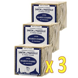 Marius Fabre Cube of Pure Marseilles Soap 3 cubes of * 200 Gr (Olive Oil)
