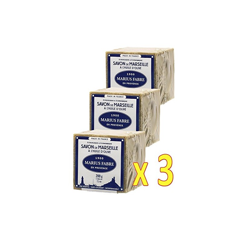 Marius Fabre Cube of Pure Marseilles Soap 3 cubes of