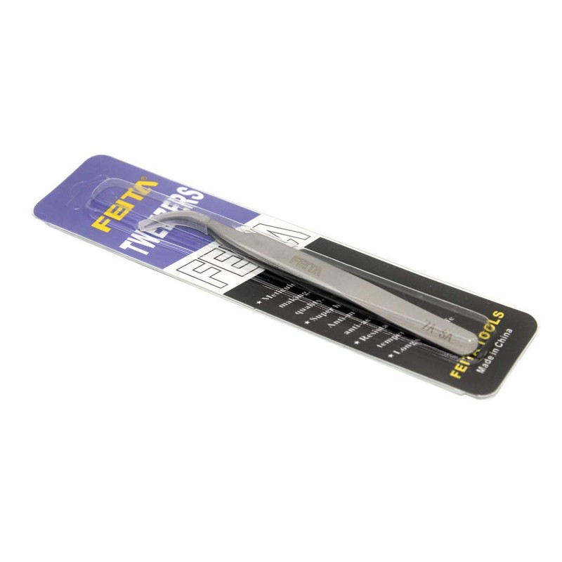 Individual Eyelash Tweezers - FEITA Professional Stainless Steel Curved Tweezer