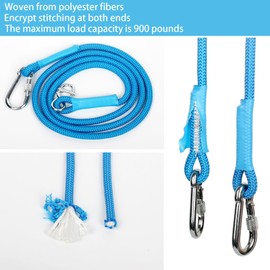 DONILIGA Adjustable Tree Swing Rope, Tree Swing Strap - Suitable for Outdoor Swings, Hammocks, and Amusement Parks Rope Extensions - Length 5.4 FT (71") Blue