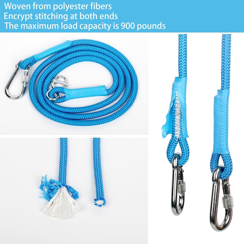 DONILIGA Adjustable Tree Swing Rope, Tree Swing Strap - Suitable