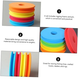 GRIRIW 1 Set Fishing Spools Eva Foam Fishing Line Storage Accessories for Organizing Rigs and Hooks Durable Design for Anglers for Enthusiasts