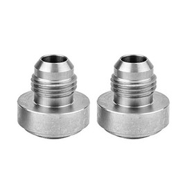 EVIL ENERGY 6AN Male Weld Bung Fitting Adapter Billet 304 Stainless Steel Pack Of 2