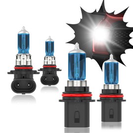 XICNMOYGS Fit for 2002-2007 Jeep Liberty 9007 Hi/Lo Beam Halogen Headlight Bulbs & 9006/9145 Fog Light Bulbs, 12V 55W, Super Bright, Ultra - High Performance Halogen Bulbs Combo Kit, Pack of 4