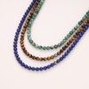 COAI Men's Gemstone Ball Chain, African Turquoise, Stainless Steel, African