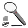 10X 30X Foldable Handheld Magnifying Glass, Pocket Reading Magnifier, 90mm
