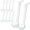 Luwqceu 10 Pieces 7.8Inch 1Oz Clear Small Ladle Mini Ladle