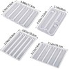 4 PCS Bookmarks Silicone Mold Resin Bookmark Moulds Rectangle Silicone