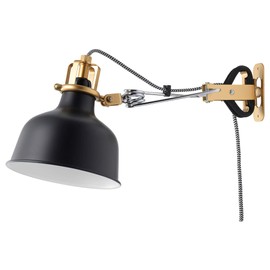 IKEA 803.314.02 Ranarp Wall/Clamp Spotlight, Black