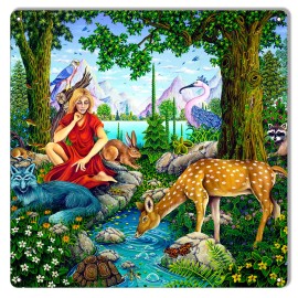 Handmade Mother Nature Metal Sign By Artist Michael Fishel 12x12