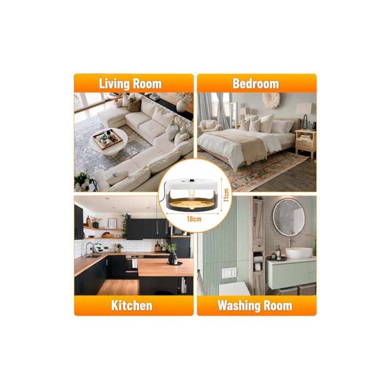 2 Pack Flea Traps for Inside Your Home, Indoor Flea