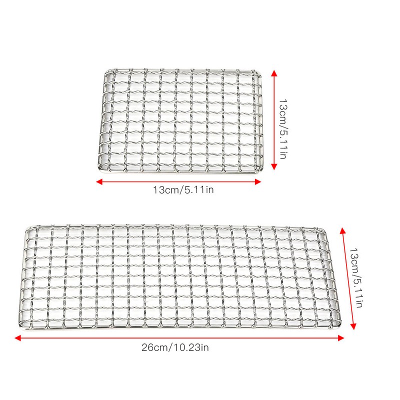 Outdoor Camping Multifunction Stainless Steel Barbecue Wire Mesh BBQ Grill