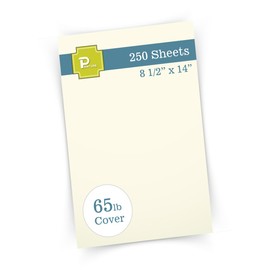 Printure Natural Cream Legal Size Cardstock (8 1/2” X 14”) - 65lb Cover - Great for Menu Paper, Documents, Programs (250 Sheets)