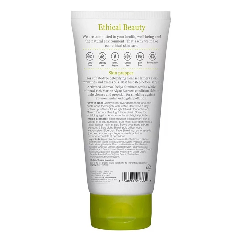 Derma-E Derma E Limpiador De Gel Purificante, Carbón Activado, 6oz