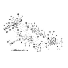 Polaris Ranger Pinion Gear, Mate, Differential, Genuine OEM Part 5134903, Qty 1