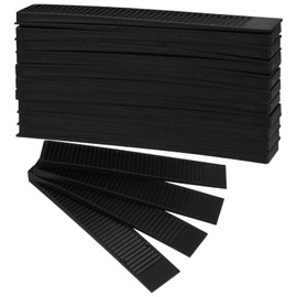 48 Pack Black Composite Shims – Heavy Duty Plastic Leveling Wedges for Furniture, Doors, Toilets & More – Never Rot, Weatherproof, Easy-Snap Shims for Indoor/Outdoor Use