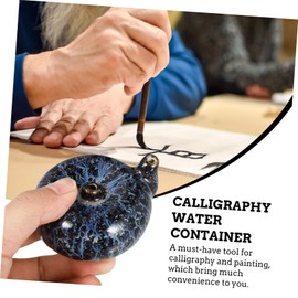 KONTONTY 1pc Calligraphy Water Dropper Ink Grinding Accessory for Painting Smooth Edges Easy to Clean for Art Supply Chinese Culture Decoration Present for Calligraphy Enthusiasts