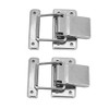 FTVOGUE 2 Pieces Stainless Steel Hardware Cabinet Case Spring-Loaded Latch