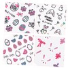 Beavorty 10 Sheets Easter Bunny Nail Stickers DIY Nail Decals