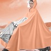 Electric Motorcycle Rain Cape Extended Full Body with Helmet Rainstorm