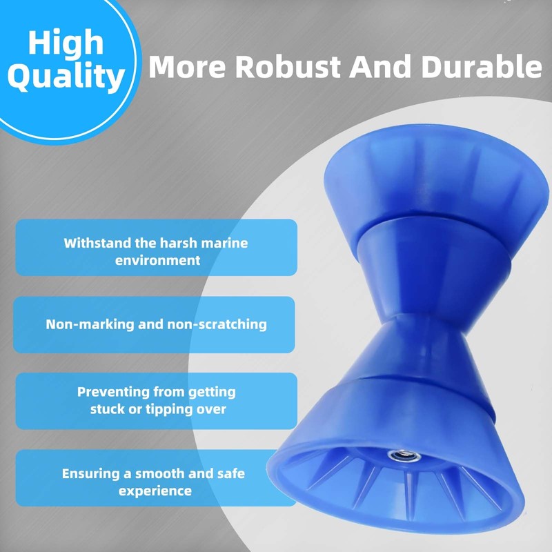 JFATXTT 3" Boat Trailer Roller Bow Stop with 1/2" Shaft