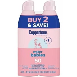 Coppertone 2 Protector Solar Bebes Resistente Al Agua Spf 50 Coppertone