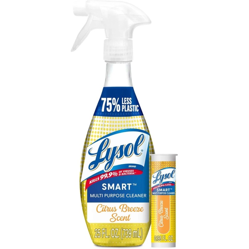 Lysol SMART Multi-Purpose Cleaner Citrus Breeze Starter Kits + 4