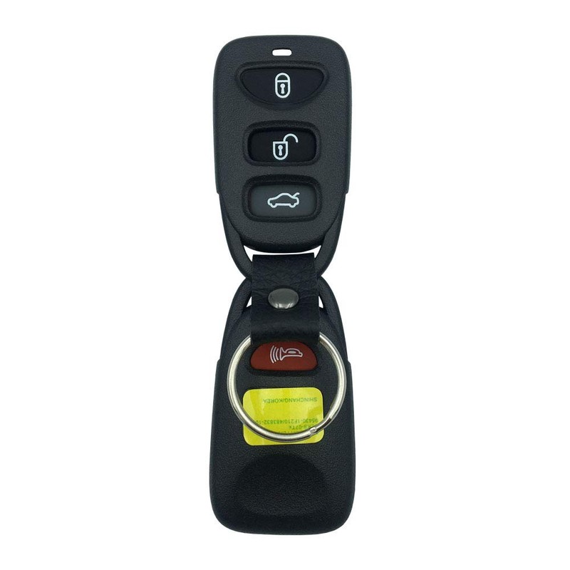 Keyless Entry Remote Key Fob Case with 4 Button Key