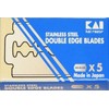 5 Kai stainless steel razor blades (1 Pack)