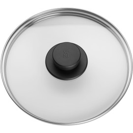 WMF Replacement Glass Lid 22 cm, Lid for Pressure Cookers 3L, 4.5L, 6.5L and 8.5L, Heat Resistant Glass, Plastic Handle, Dishwasher Safe
