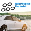 A ABSOPRO M14 Oil Drain Plug Gasket Washer Rubber Black