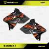Factory EFX Gray Orange Shift Graphics Kit fit Suzuki DRZ400SM