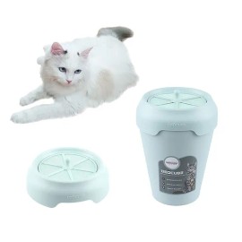 데오큐브 DeoCube Cat Cat Litter Box Mint Gray Set (Single Item + 5 Mesh Filters) / Odor Removal with Sunlight, 3 Years of Use, Regular Plastic Bags