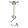 YunNephele Hanging Curtain Rod 36-56 inch Nickel Brushed,1 inch diameter