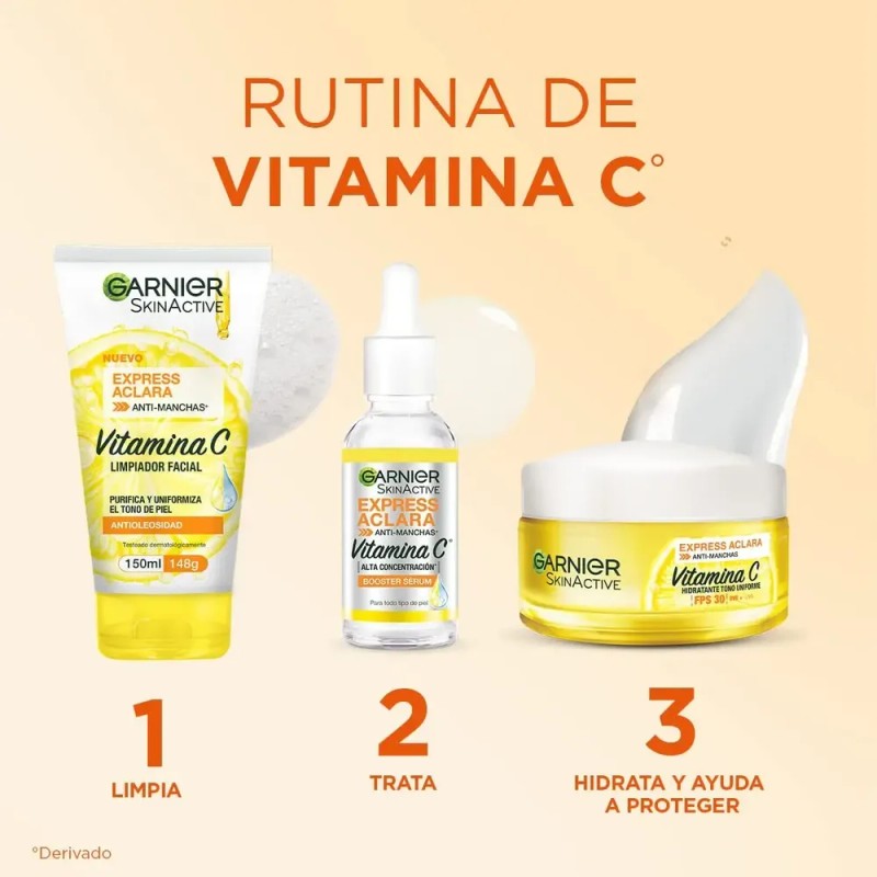 Crema Garnier Express Aclara Antimanchas Con Vitamina C 50ml