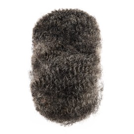 Linkmai Afro Bulk 100% Natural Human Hair,Salt & Pepper, 8Inch, 30g/1OZ for Braids, Loc Fix, Bulking Dreadlock Extensions & Twisting Knot & DIY Your Own Style