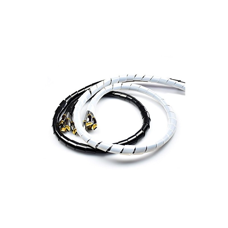 Spiral Binding/Band - Clear-White Cable Tidy Wrap Large (1meter/3.3ft) (Natural,