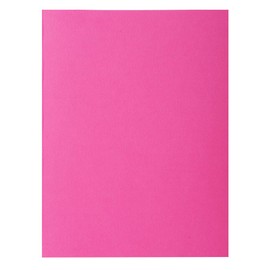 Exacompta - Ref 217120E - Rocks Square Cut Folder - 240 x 320mm in Size, Suitable for Holding A4 Documents, 210gsm Coloured Card - Pink Colour (Pack of 10)