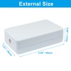 LifCratms 5 Pieces Project Box Small ABS Plastic Junction Box